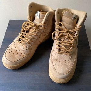 All tan Air Force ones